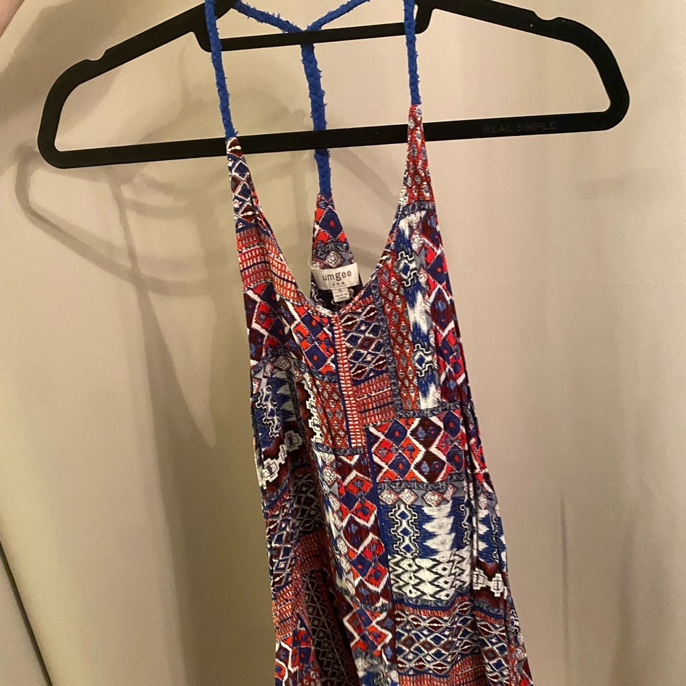 Red, white, and blue dress